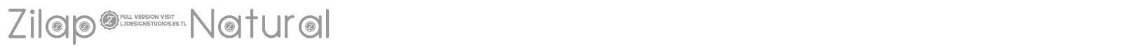 Zilap Natural font preview